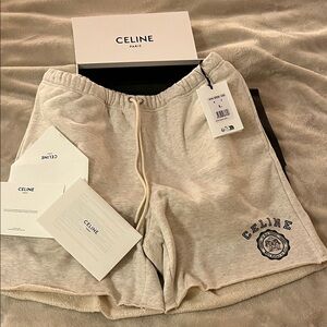 Celine Gray Athletic Shorts